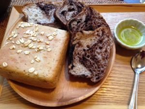 Rice vegan gluten free bread at Kome-hana Bakery - Ocome Bakery in Nagoya