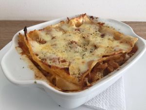 lasagña vegetariana  at Veggy Food & Juices in Bogota