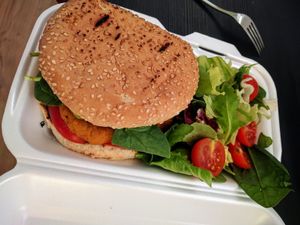 Veggie Burger at Manna Manna in Brasov