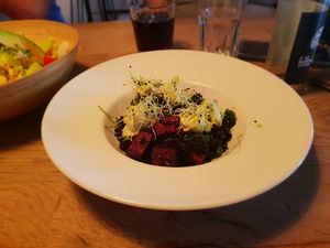 Black rice with tofu at Manna Manna in Brasov