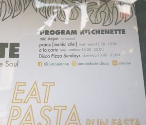 Kitchen opening times (taken 08/09/19) at Manna Manna in Brasov