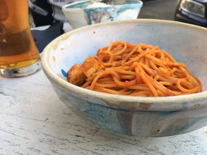 Pasta at Manna Manna in Brasov