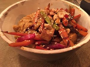 Noodles with vegetables at Manna Manna in Brasov