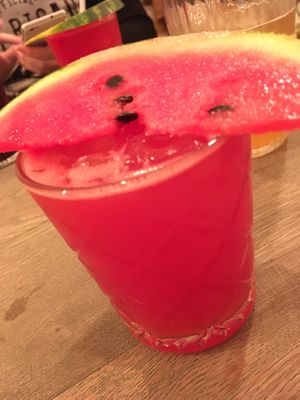 Watermelon martini at Manna Manna in Brasov