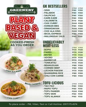 www.greenerykitchen.shop
+63917 175 4574 at Greenery Kitchen in Makati