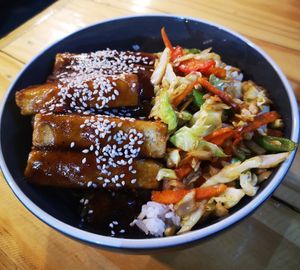 Teriyaki Tofu & Veggie Bowl at Greenery Kitchen in Makati