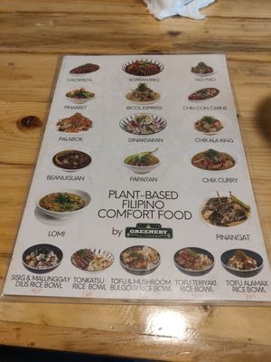 Menu 1 at Greenery Kitchen in Makati