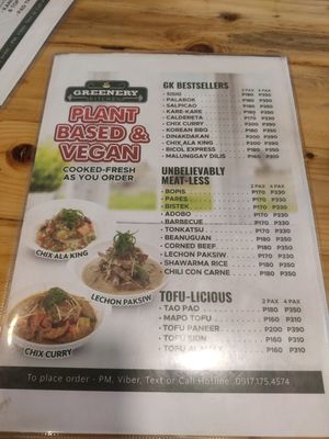 Menu 3 at Greenery Kitchen in Makati