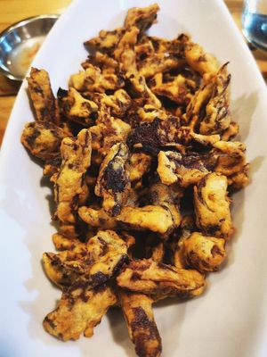 Mushroom Calamares at Greenery Kitchen in Makati