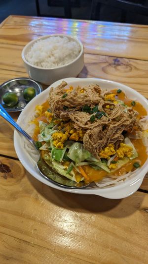 Palabok (2 PAX) with extra rice at Greenery Kitchen in Makati