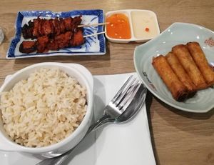 Cheap meal, bbq and lumpia at Greenery Kitchen in Makati