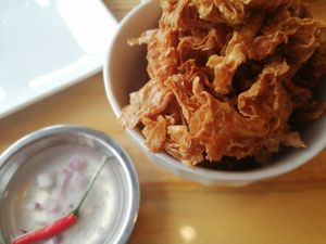 Crispy Tofu Skin at Greenery Kitchen in Makati
