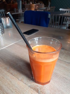 Carrot juice at Club Vers in The Hague