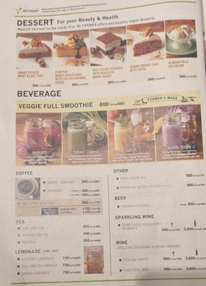 Menu3 at Mr. Farmer - Omotesando in Tokyo