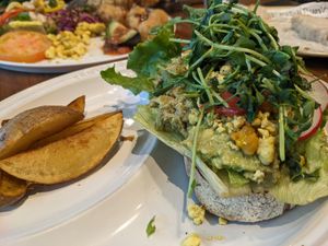 Avocado and scrambled tofu on toast at Mr. Farmer - Omotesando in Tokyo