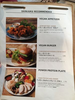 Menu at Mr. Farmer - Omotesando in Tokyo