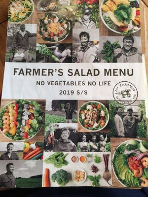 Menu at Mr. Farmer - Omotesando in Tokyo