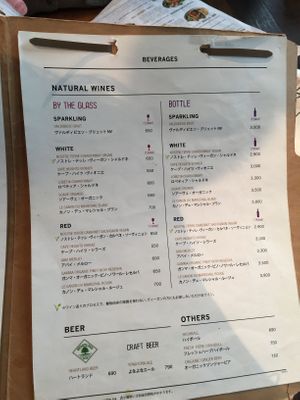 Menu at Mr. Farmer - Omotesando in Tokyo