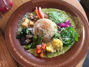 Green Curry (a bit of spice and very delicious) at Mr. Farmer - Omotesando in Tokyo