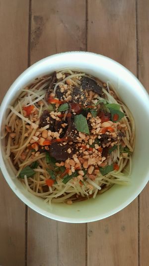 papaya salad with beef at Healthy Farm - Dien Bien Phu District 3 in Ho Chi Minh City