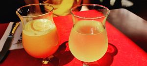 Fresh juices at Les 4 Jeudis in Brussels