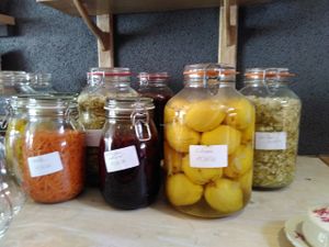 home made preserves at Les 4 Jeudis in Brussels