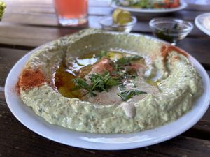 Hummus avocado  at Hummus & Friends in Berlin