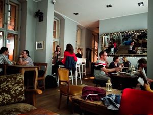 Upper floor of Hummus & Friends at Hummus & Friends in Berlin