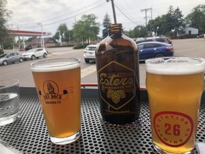 Great outside seating  at Esters Neighborhood Pub in Denver