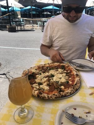 Vegan pizza at Talula's Pizza in Asbury Park
