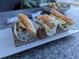 Sushi tofu tacos at Earls Kitchen + Bar in Jasper
