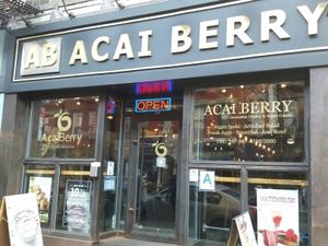 outside at Acai Berry in Brooklyn