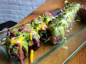 assorted sushi at Acai Berry in Brooklyn