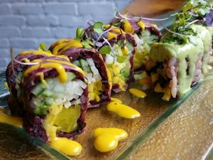 assorted sushi at Acai Berry in Brooklyn