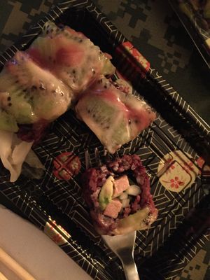 Vegan sushi, home delivery at Acai Berry in Brooklyn