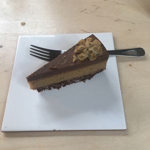 Chocolate mint raw cake at Oh my Goodness in Helsinki