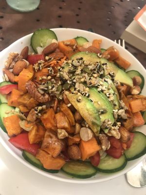 Super salad at Raw + More Cafe in West Perth