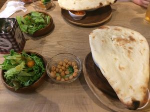 Curry and banana naan at Little Saebejae in Tokyo