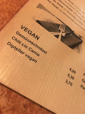 Vegan dishes at Stövchen in Karlsruhe