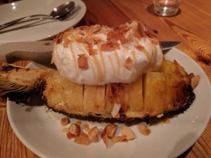 Pineapple baked in tandoor oven  at Nix in New York City