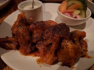 Cauliflower tempura with steamed buns & house pickles  at Nix in New York City