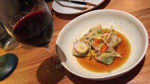 Pea dumplings! mmmm  at Nix in New York City
