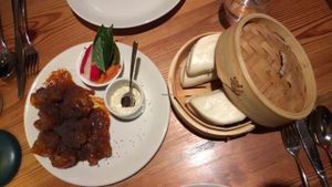 My favorite dish here. The tempura cauliflower buns!  at Nix in New York City