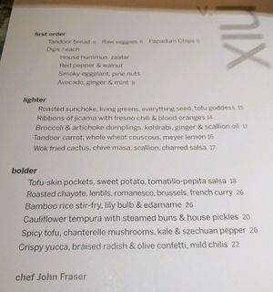 Ask for the vegan menu at Nix in New York City
