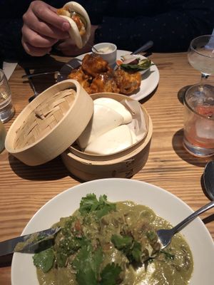 Cauliflower tempurá and tofu skin rolls, vegan at Nix in New York City
