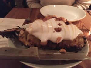 Slow tandoor-roasted pineapple.  Takes 45 minutes, so order first! at Nix in New York City