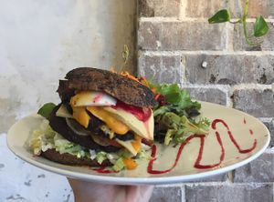 Loaded Cheezeburger  at Sadhana Kitchen in Bondi Beach