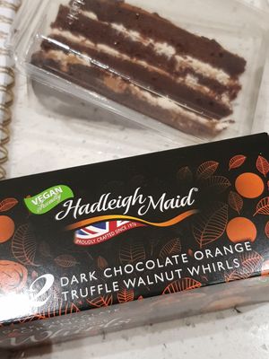 There were big cakes and sweets available. at Loving Hut - Southgate in Crawley