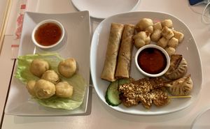 Chick’n balls & dim sum platter at Loving Hut - Southgate in Crawley