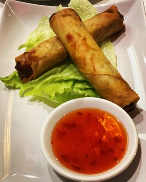 Spring rolls at Loving Hut - Southgate in Crawley